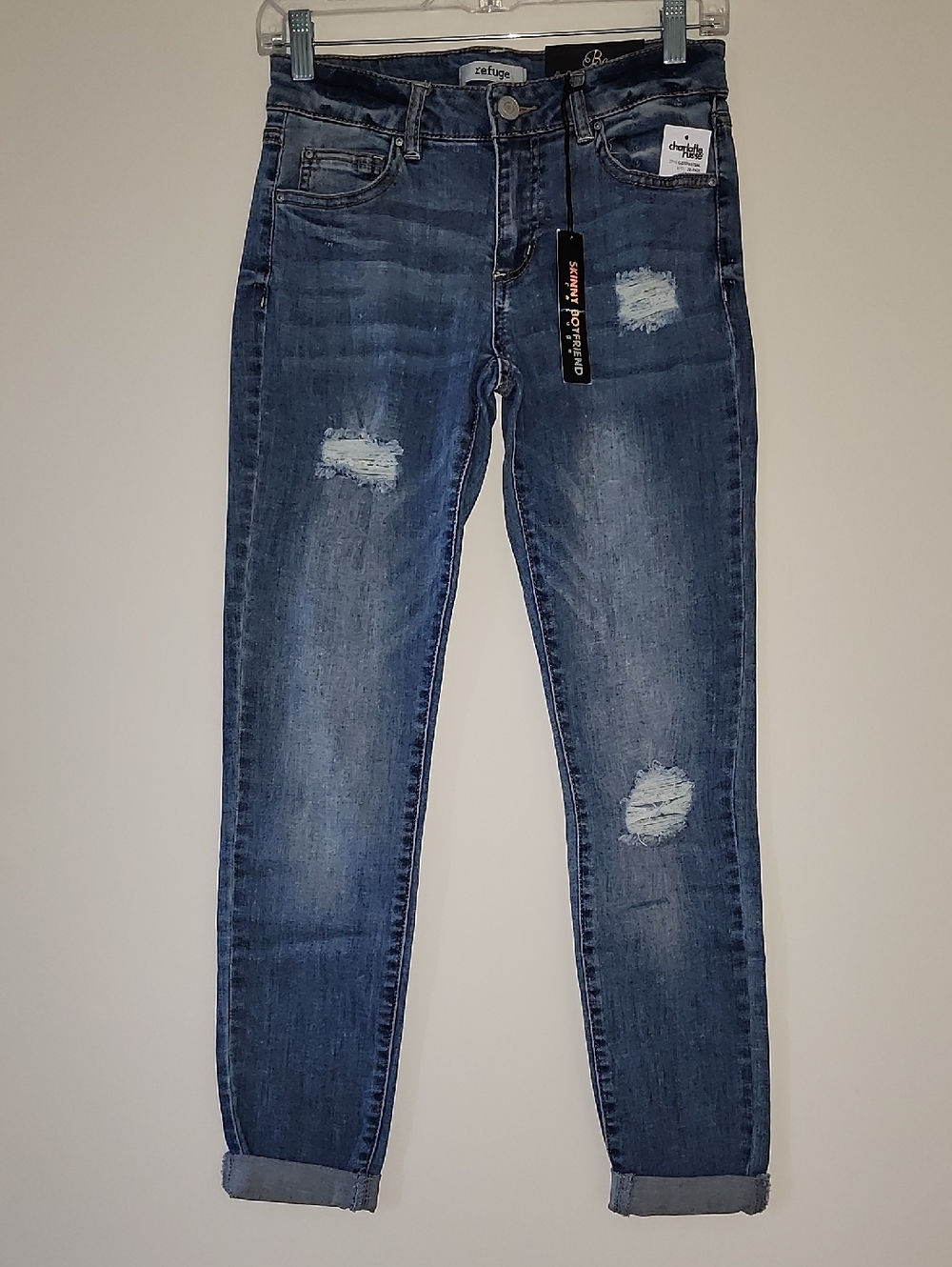 Refuge Distressed Skinny Boyfriend Jeans - NWT - Size 2